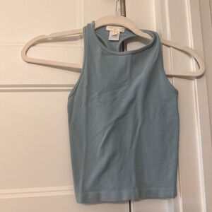 girls chealsea & violet racer back top size medium color darker blue/green